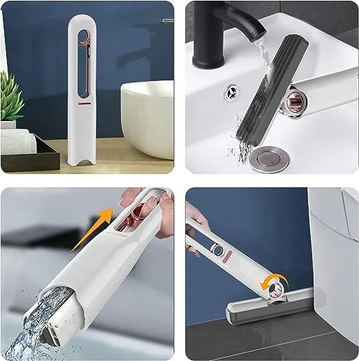 Mini Handheld Portable Cleaning Mop for Bathroom-Car-Window Glass Cleaner
