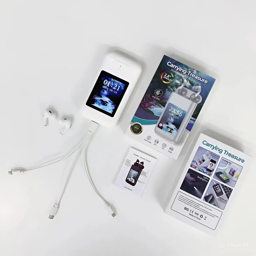 TF20 MULTIPURPOSE POWERBANK WITH AIRPODS AND DISPLAY